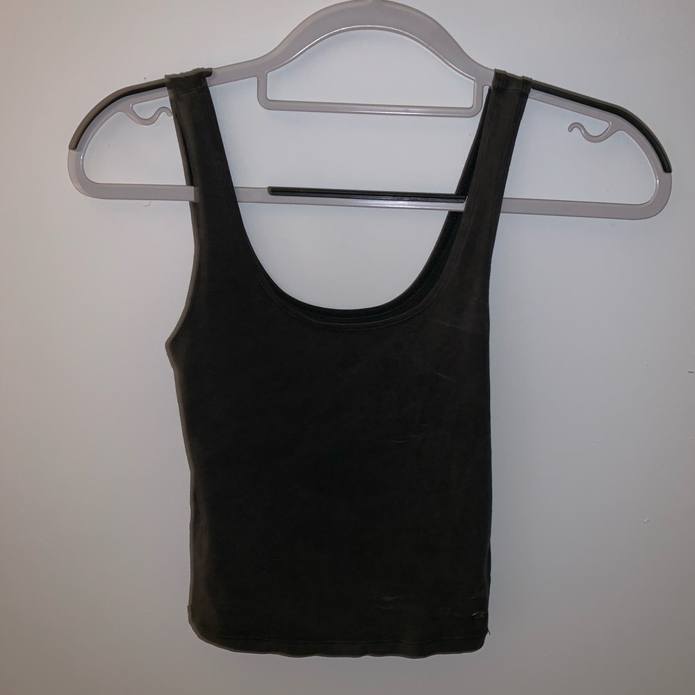 American eagle grey crop top